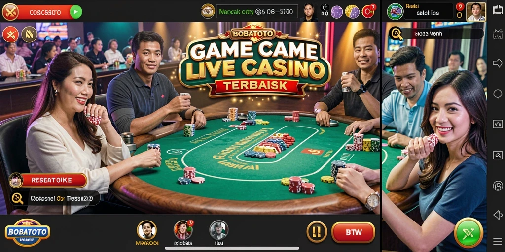 Gameplay seru dan interaktif di BOBATOTO Live Casino.