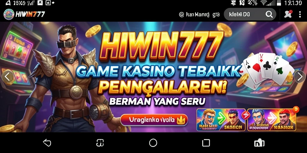 Tampilan gameplay seru dan menegangkan dari HIWIN777.