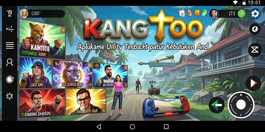 Tampilan antarmuka KANGTOTO yang modern dan intuitif.