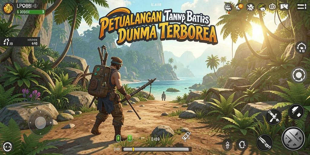 Screenshot LPO88 menampilkan aksi seru dalam dunia Open World.
