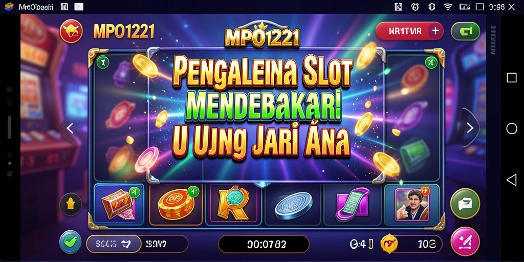 Tampilan gameplay MPO1221 dengan grafis slot yang memukau.