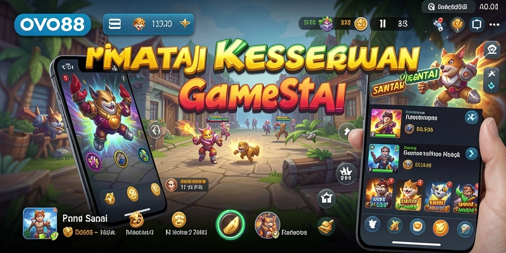 Screenshot OVO88 menampilkan gameplay yang seru dan interaktif.