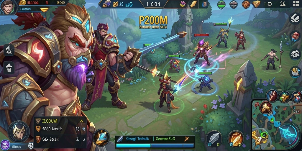 Tampilan grafis menarik dalam gameplay P200M yang menarik.