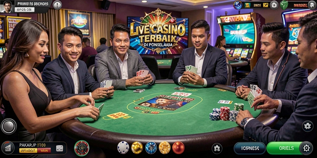 Gambaran gameplay Live Casino yang mendebarkan di PAKARJP.