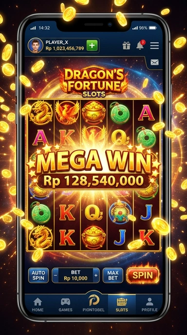 Tampilan utama aplikasi Piontogel di perangkat Android.
